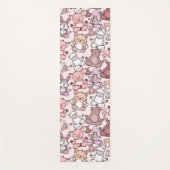 ヨガのポーズ |ヨガシームレスパターン48 ヨガマット (正面)