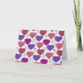 ヨガのポーズ |ヨガシームレスパターン4 カード (正面)