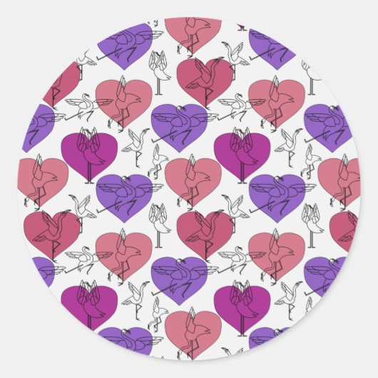 ヨガのポーズ |ヨガシームレスパターン4 ラウンドシール (正面)