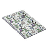 ヨガのポーズ |ヨガシームレスパターン66 ノートブック (右側)