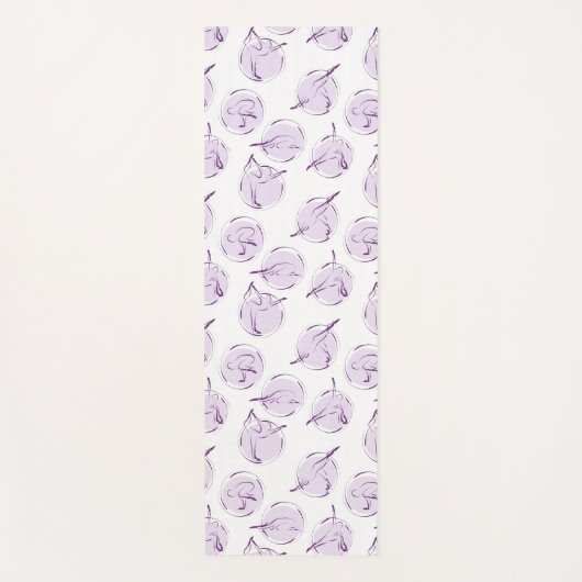 ヨガのポーズ ヨガマット (正面)