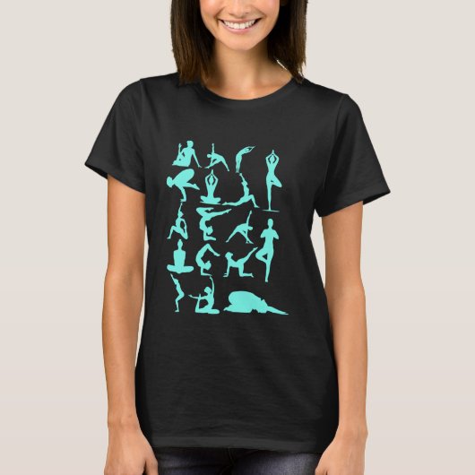 ヨガのポーズ Tシャツ (正面)