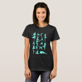 ヨガのポーズ Tシャツ (正面フル)