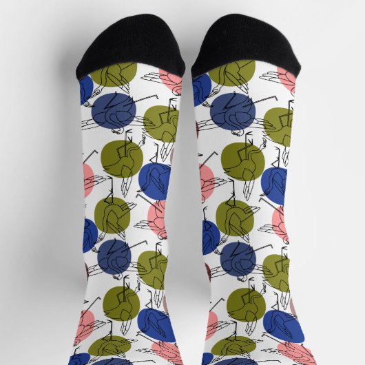 ヨガのポーズ | Yogaシームレスパターン34フリップ ソックス (上部)