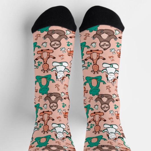 ヨガのポーズ | Yogaシームレスパターン54ポスト ソックス (上部)