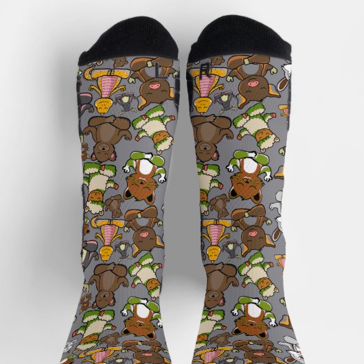 ヨガのポーズ | Yogaシームレスパターン61テープ ソックス (上部)