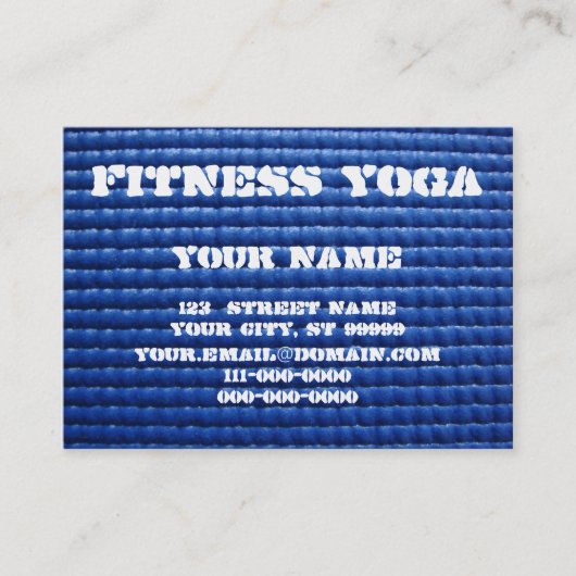 ヨガのマット 名刺 (正面)