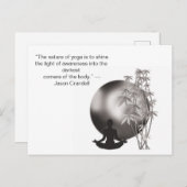 ヨガのモチベーションを高める名言 ポストカード (正面/裏面)