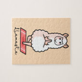 ヨガのラマ- Llamaste ジグソーパズル (横)