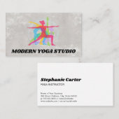 ヨガの位置 |ヘルスフィットネス 名刺 (正面/裏面)