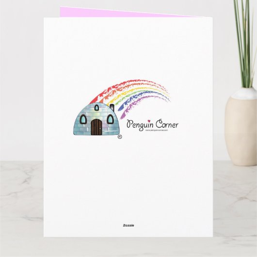 ヨガの先生のはすの花大きいカードにありがとう サンキューカード (裏面)