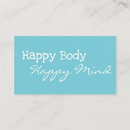 ヨガの先生のインストラクターの名刺 名刺 (裏面)