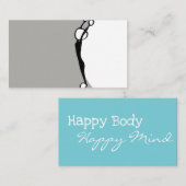 ヨガの先生のインストラクターの名刺 名刺 (正面/裏面)