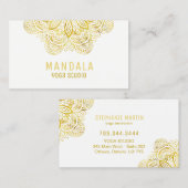 ヨガの先生の名刺 名刺 (正面/裏面)