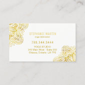 ヨガの先生の名刺 名刺 (裏面)