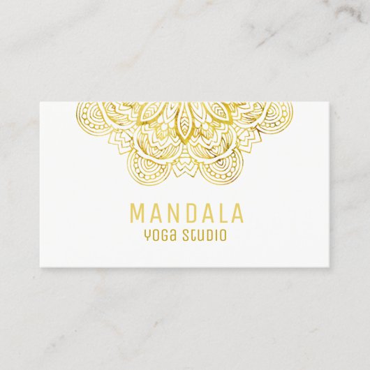 ヨガの先生の名刺 名刺 (正面)