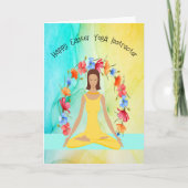 ヨガの先生へのイースターカード サンキューカード (正面)