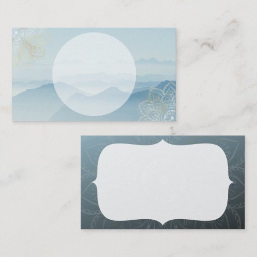 ヨガの先生またはマッサージセラピストの名刺 名刺 (正面/裏面)