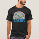 ヨガの先生 - ヴィンテージサンセット Tシャツ (正面)