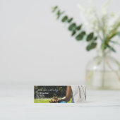 ヨガの先生/恋人のプロフィールカード スキニー名刺 (スタンド正面)