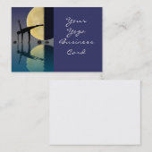 ヨガの半月の姿勢 名刺 (正面/裏面)