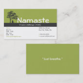 ヨガの名刺のクラスのパス ロイヤリティカード (正面/裏面)