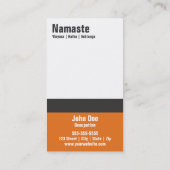 ヨガの名刺10のクラスのパスのテンプレート ロイヤリティカード (裏面)