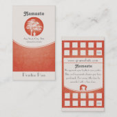 ヨガの名刺10のクラスのパス ロイヤリティカード (正面/裏面)