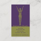 ヨガの名刺10のクラスのパス ロイヤリティカード (裏面)