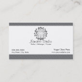 ヨガの名刺10のクラスのパス ロイヤリティカード (裏面)