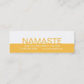 ヨガの名刺10のクラスのパス ロイヤリティカード (裏面)