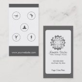 ヨガの名刺5のクラスのパス ロイヤリティカード (正面/裏面)