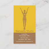 ヨガの名刺6のクラスのパス ロイヤリティカード (裏面)