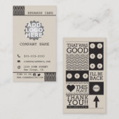 ヨガの名刺9のクラスのパス ロイヤリティカード (正面/裏面)