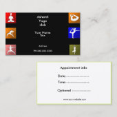 ヨガの名刺 予約カード (正面/裏面)