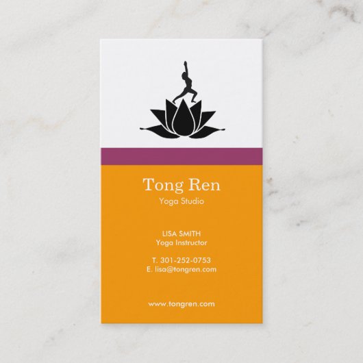 ヨガの名刺 名刺 (正面)