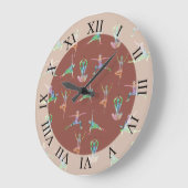 ヨガの喜び ラージ壁時計 (傾斜)