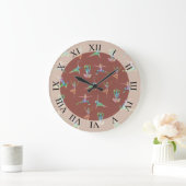 ヨガの喜び ラージ壁時計 (ホーム)