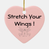 ヨガの天使 セラミックオーナメント (裏面)