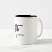 ヨガの太陽の挨拶 ツートーンマグカップ (正面右)