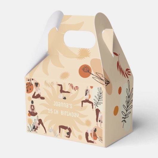 ヨガの女の子の誕生日 フェイバーボックス (正面サイド)