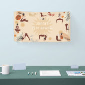 ヨガの女の子の誕生日 横断幕 (トレードショー)