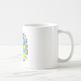 ヨガの女の子力のロゴ コーヒーマグカップ