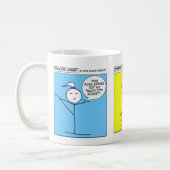 ヨガの女の子力の変化のマグ コーヒーマグカップ (左)