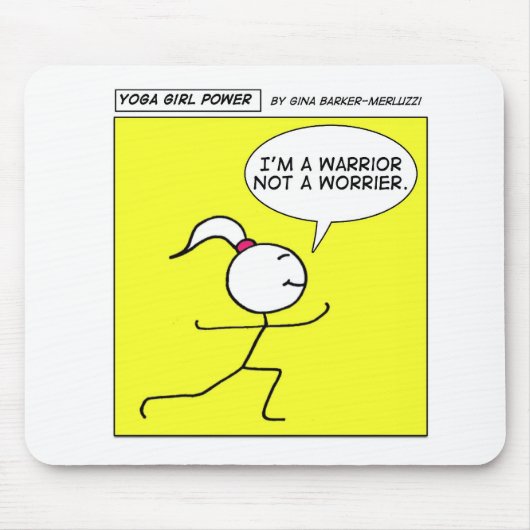 ヨガの女の子力 マウスパッド (正面)