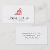 ヨガの女の子2の名刺 名刺 (正面/裏面)