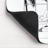 ヨガの女の子 マウスパッド (コーナー)