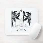 ヨガの女の子 マウスパッド (マウス)