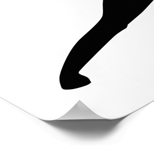 ヨガの女性 ポスター (角)