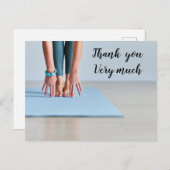 ヨガの女性 ポストカード (正面/裏面)